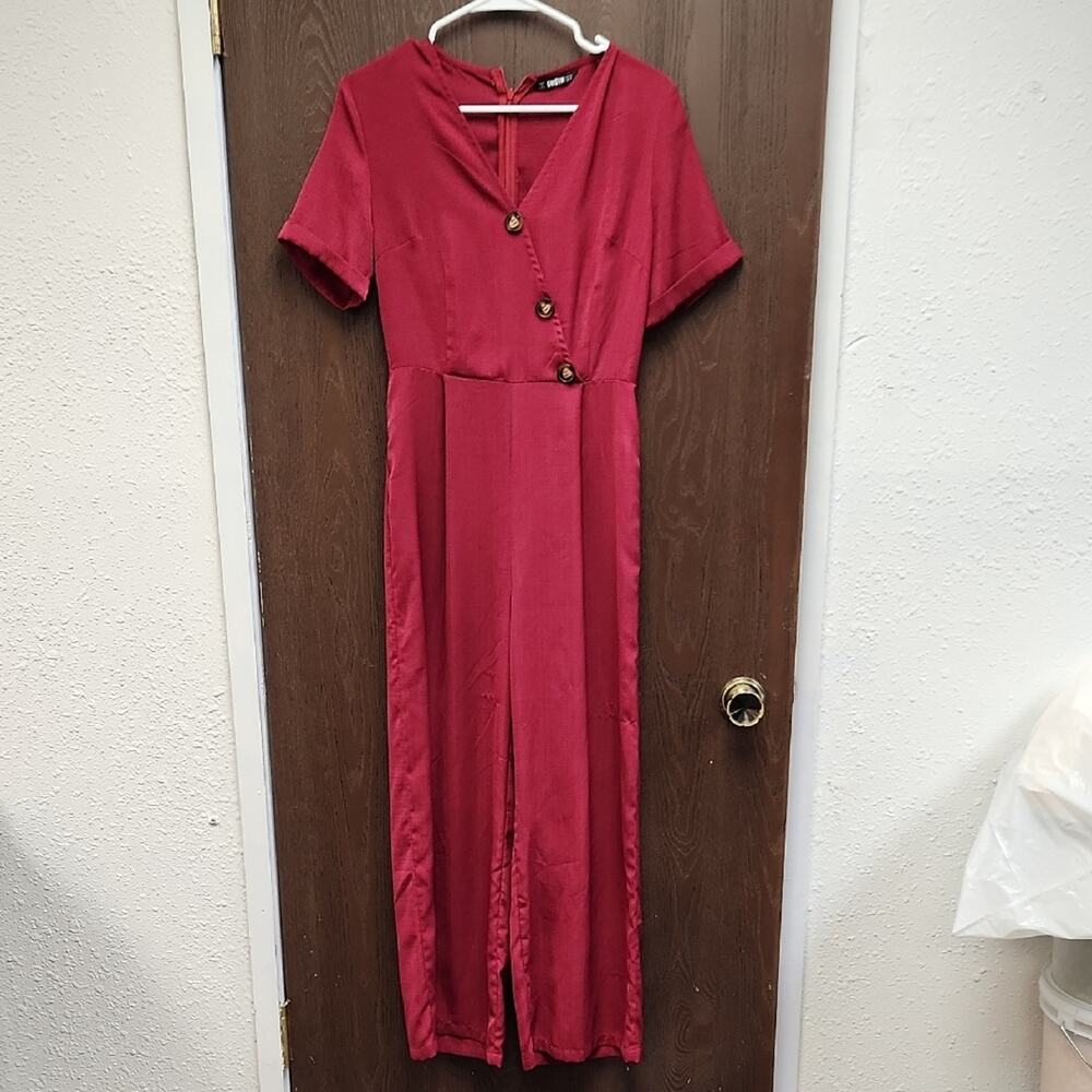 🚨2/$25 or 5/$50🚨SHEIN Red Maxi Dress with Button Detail